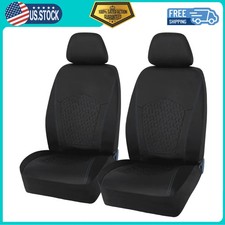 Auto Drive 2 Piece Low Back Gel Cooling Car Seat Covers Black Universal Fit