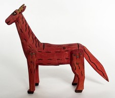 MEXICAN OAXACA WOOD HORSE ALEBRIJE TAG READS ARRAZOLA JIMENEZ (MANUEL RAMIREZ)