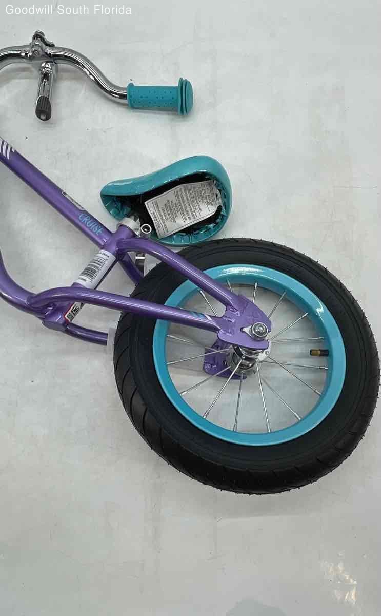 Schwinn Signature Kids Purple Teal 12 Inch Wheels Cruiser Balance