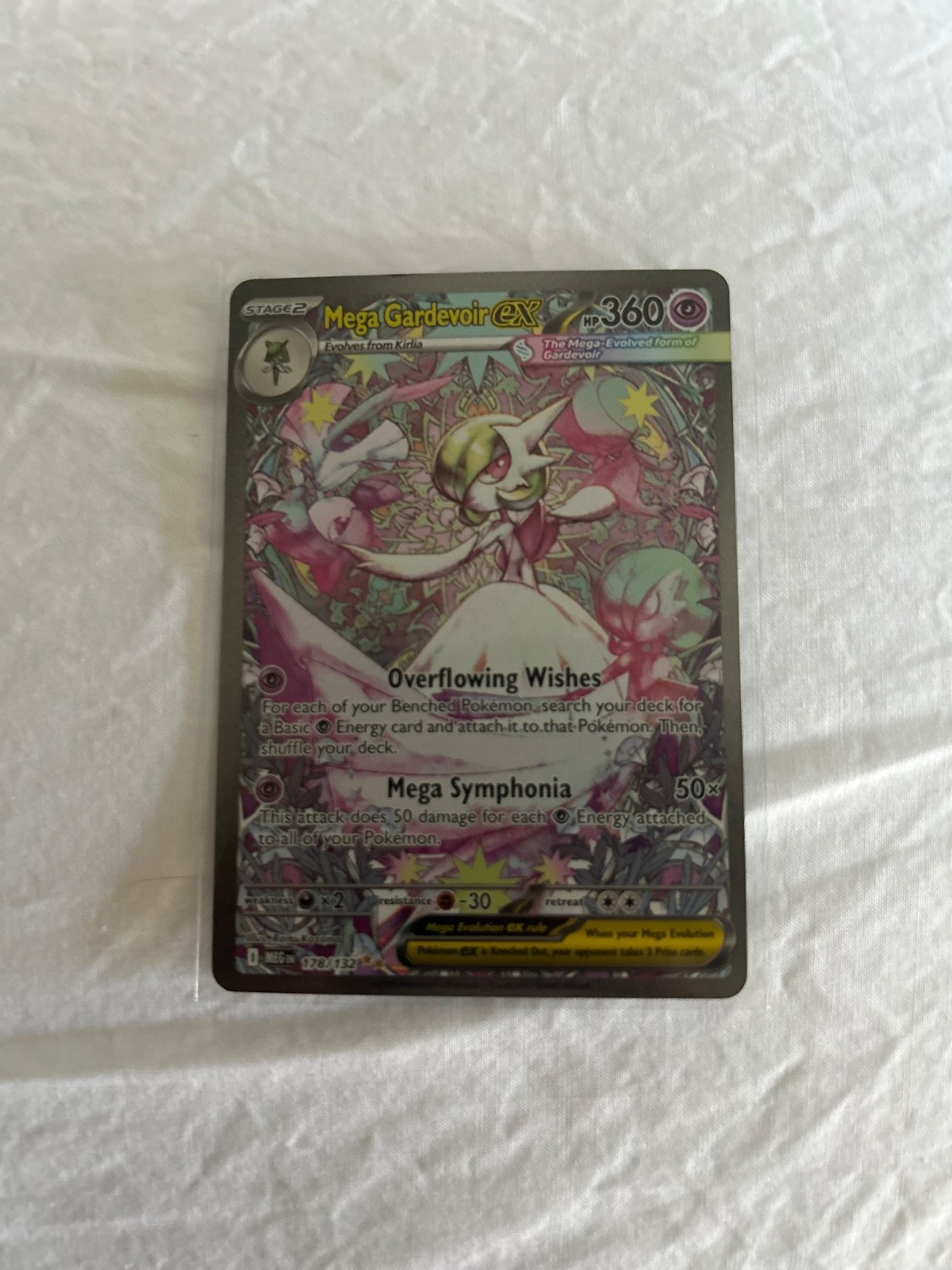 Pokemon Mega Gardevoir ex 178/132 Me01: Mega Evolution Holo
