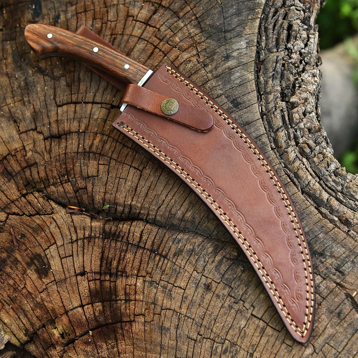 13” Karambit Knife — 7” Carbon Steel Curved Blade · 5” Full-Tang