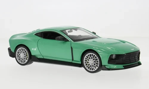 Welly 1:24 Aston Martin Valour Green Diecast Model Car - New