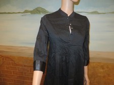 VINTAGE APPAREL LADIES BLACK DRESS SATIN TRIMMED " BETTER B " size 4-6