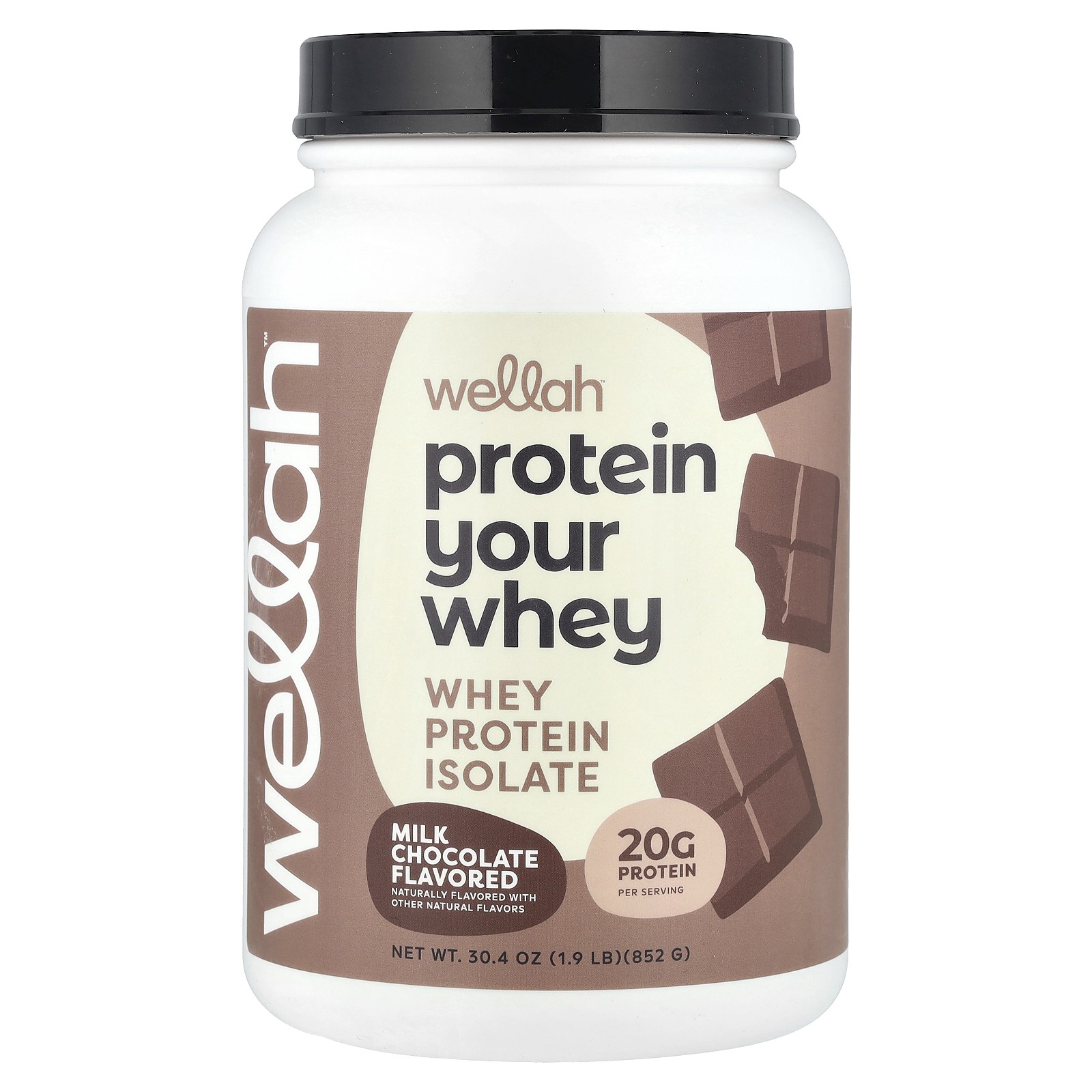 Protein Your Whey, Изолят сывороточного протеина, Молочный шоколад, 1,9 фунта (852 г)