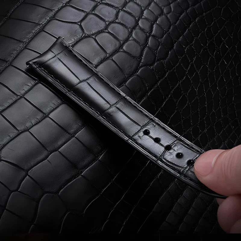 Leather Wrist Band for Patek Philippe JLC Piaget Replace Watch Strap 20x16mm image 3