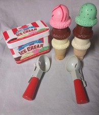 Melissa Doug Scoop and Serve Ice Cream Counter Replacement Pieces 11 Piece Lot
