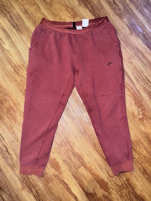 Nike Tech Pack Therma Fit ADV Textured Joggers Men s Size XL Red Copper athletic