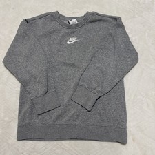 Nike Youth Grey Crew Neck Sweatshirt Size Medium