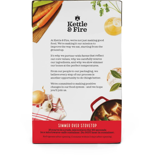 Kettle & Fire Beef Bone Broth  16.9oz Gluten-Free Shelf Stable - Picture 7 of 9