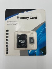 Micro SD Memory Card and Adapter - 8GB - Black - NEW SEALED - FREE SHIPPING