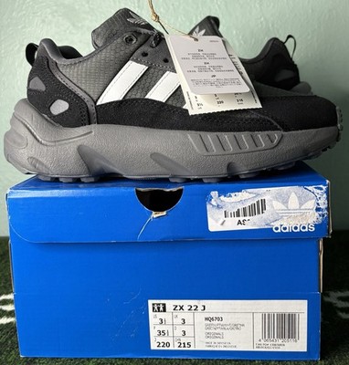 US Youth 3.5 - Adidas ZX 22 J  Grey White  HQ6703, Rare