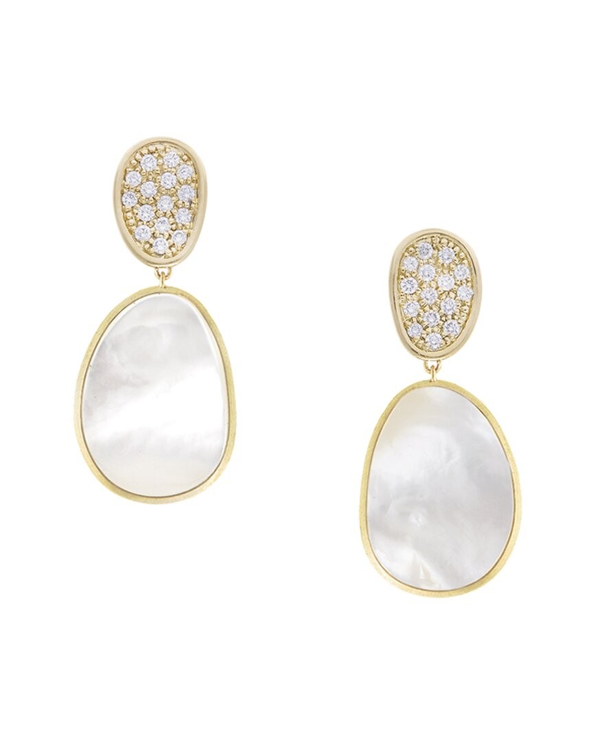 Женские серьги Marco Bicego с бриллиантами Lunaria 18 карат весом 0,56 Карата.