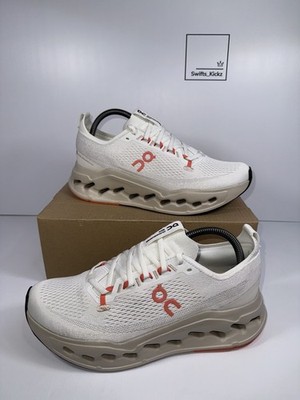 ON Cloudsurfer Max Running Sneaker Schuhe - Beige / Orange - Größe UK 8 (EU 42)