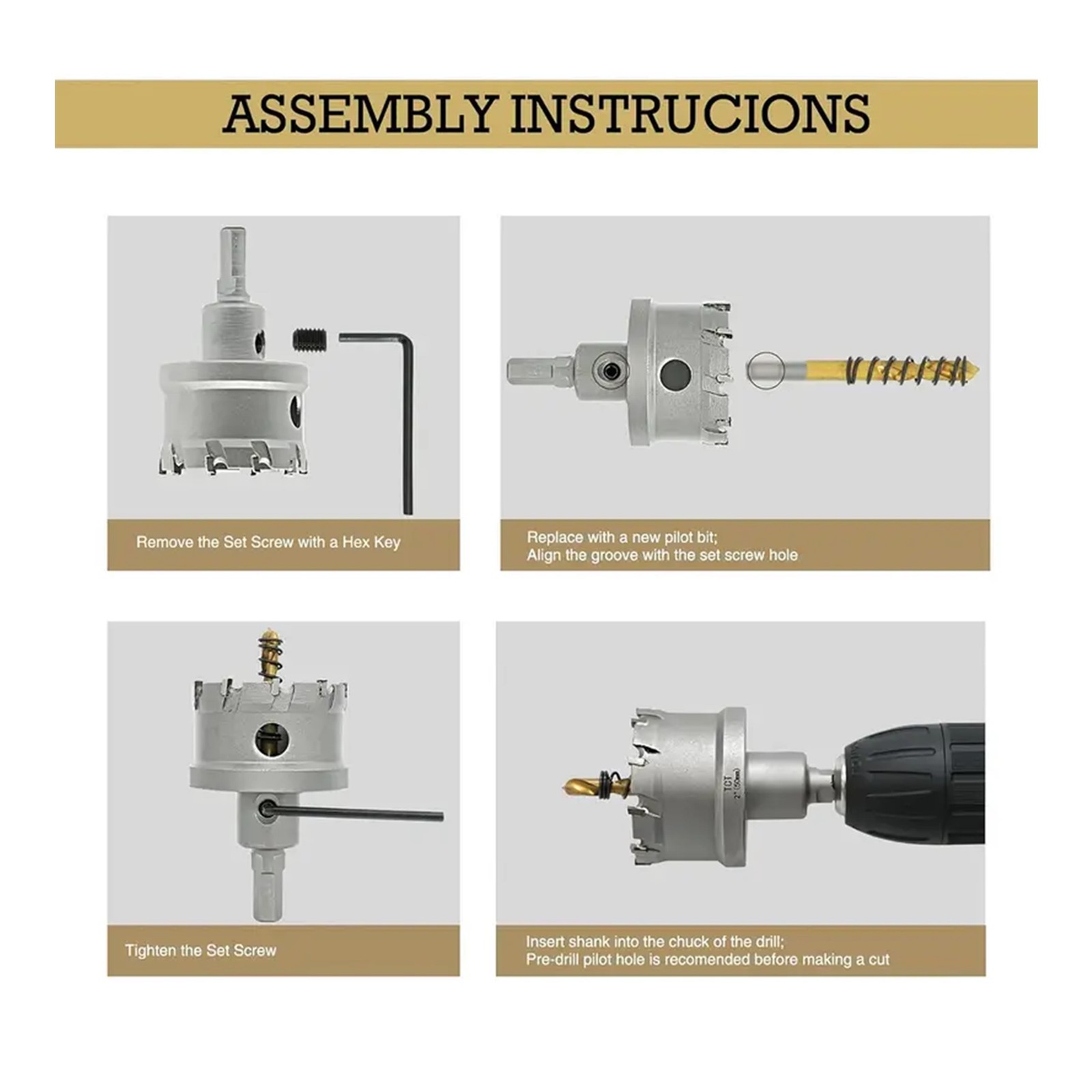 35 mm. (1-3/8") Tungsten Carbide Hole Cutter / Saw by ContractorsX