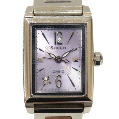 CASIO SHEEN SHE-4503SBD-6AJF Purple Women's Wristwatch Stainless Steel