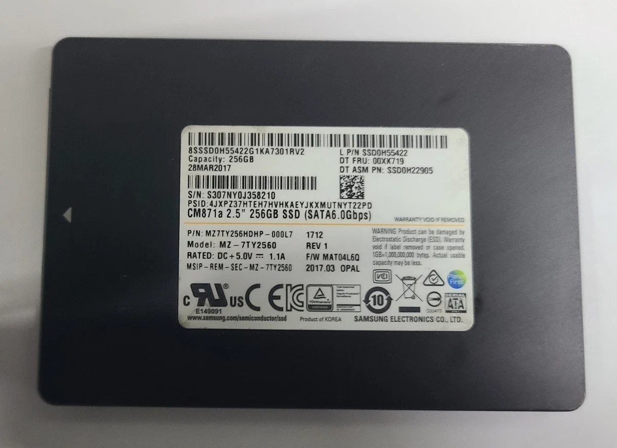 Samsung 256 GB Solid State Drives for sale | eBay