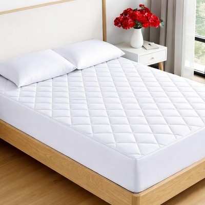 Elite Essentials Doppelter Matratzenschoner - Extra Tief 30 cm Double, Weiß 