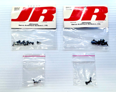 (2) New Packs JR JRPA232 Long Servo Arm/Horn Screws (24) Total HARD TO FIND