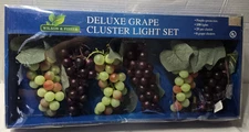 WILSON & FISHER DELUXE GRAPE CLUSTER LIGHT SET 150 LIGHTS~NEW~6 GRAPES CLUSTERS