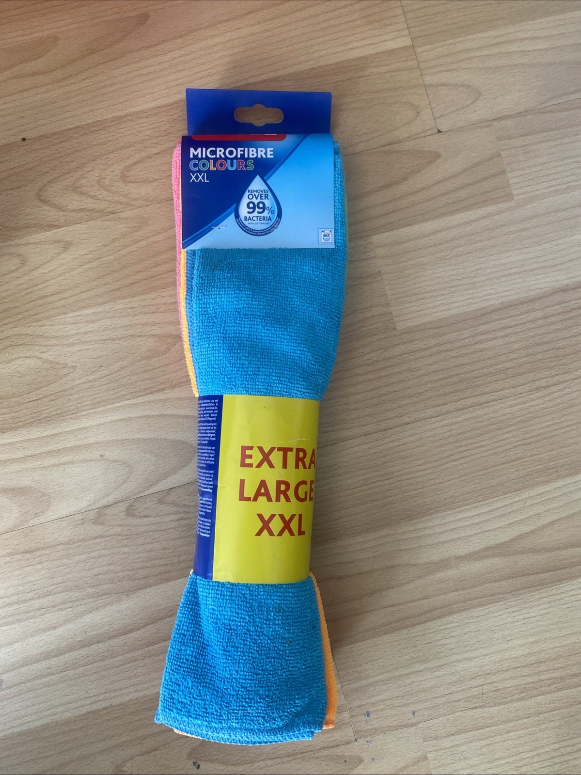 2 X Pack Of 4 Vileda Microfibre Colours All-Purpose Cloth XXL 35x38cm