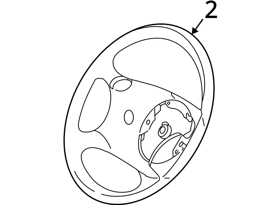 2007-2011 FORD RANGER STEERING WHEEL 8L5Z3600AA NEW OEM - Image 4 of 4