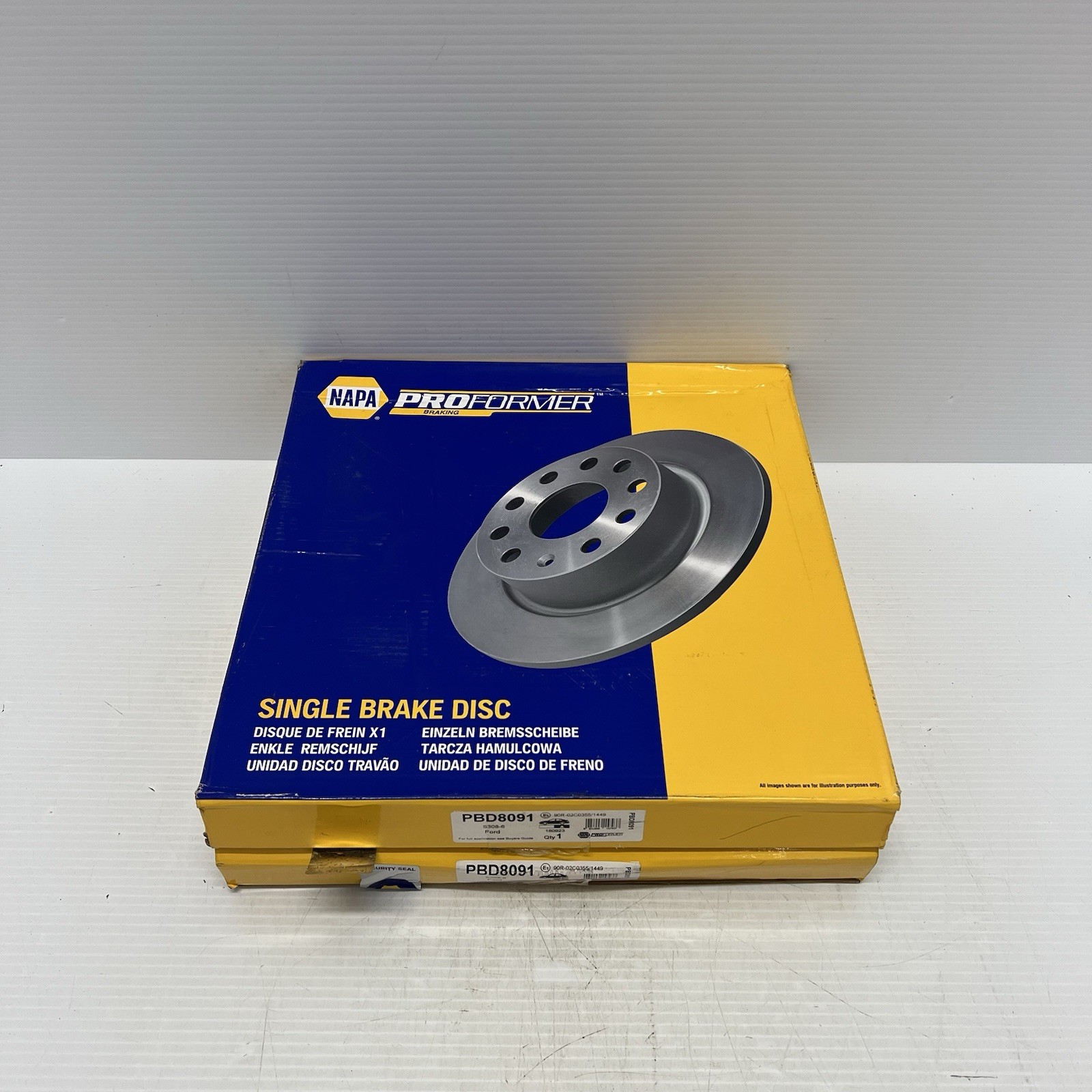 2x Brake Discs Pair Solid Rear 308mm PBD8091 Proformer Set 1815600 2226521