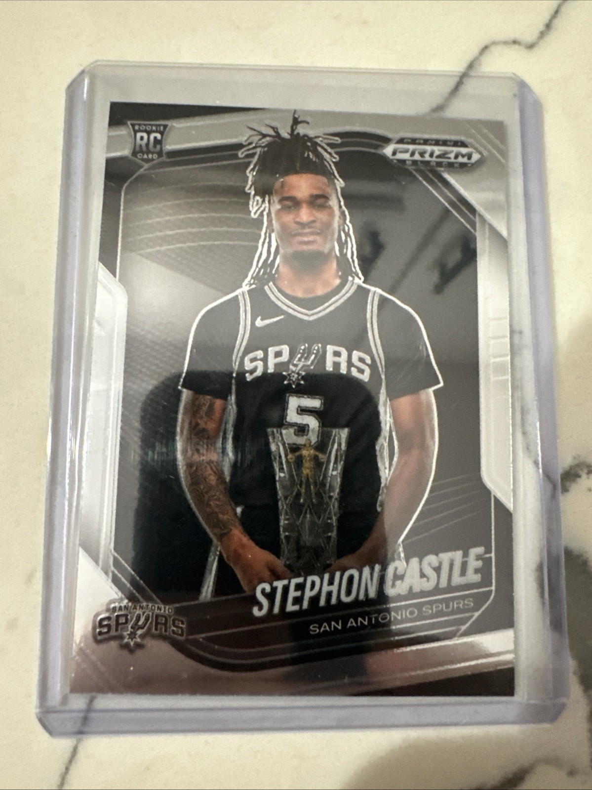 2024-25 Panini Prizm Black - Stephon Castle, Stephon Castle #96 (RC)