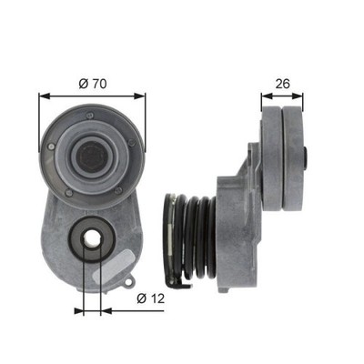 Riemenspanner Keilrippenriemen Gates T38496 Drivealign  für Honda Opel Vauxhall