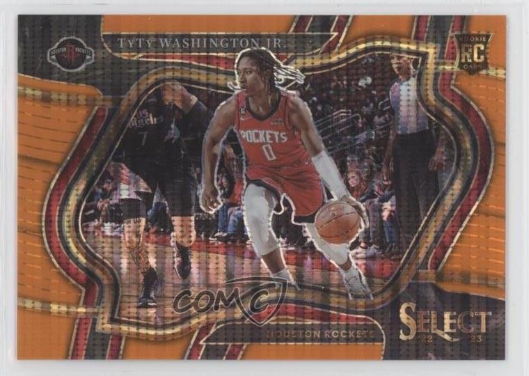 2022 Select Courtside FOTL Neon Orange Pulsar Prizm 3/15 TyTy Washington Jr 0xh3