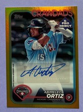 2024 Topps Pro Debut /50 Gold Abimelec Ortiz SP Auto #PD-33 - Nats Prospect