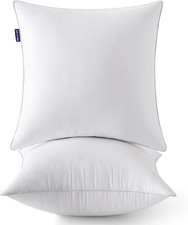 MIULEE 20 x 20 Pillow Inserts Set of 2 -Throw Pillows for Couch Sofa with 100 