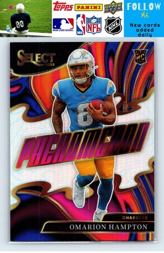 2025 Panini Select #15 Omarion Hampton Phenomenon Prizm