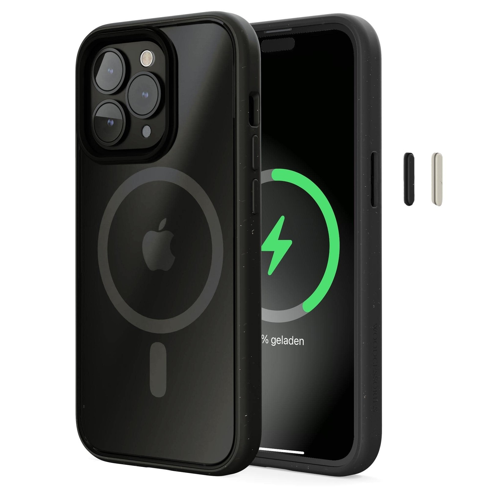Coque transparente eco iPhone 14 Pro MagSafe en silicone recycle protectrice
