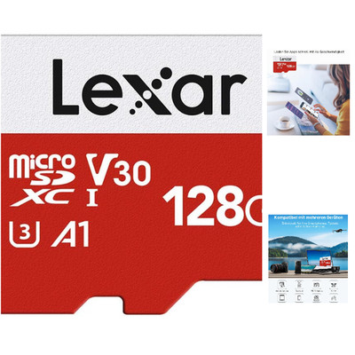 Lexar Micro SD 128GB UHS I U3 A1 V30 C10 4