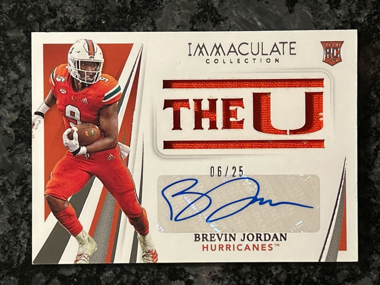 Brevin Jordan Panini Immaculate Collection Collegiate #135 Patch Autograph