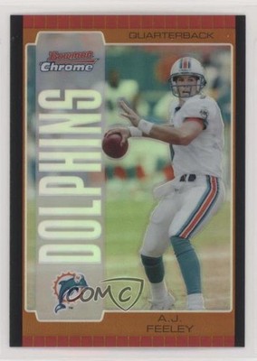 2005 Bowman Chrome Bronze Refractor 93/150 AJ Feeley #31 y0i