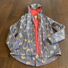 Cat And Jack Euc Rainbow Xl 14 16 Girls Lined Raincoat Jacket