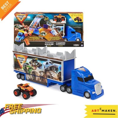 Transforming Hauler Playset with El Toro Loco Truck   Ultimate Racing Fun!
