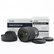 1292 Good Condition Sigma Lens 16mm F1.4 DC DN for FUJIFILM X Mount Prime Wide A