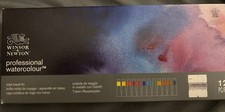 Winsor Newton 12pc Proffessional W/Tin Travel Case NIB