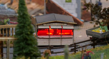 3 x H0, Markthütte, Marktbude, Weihnachtsmarkt, 1:87, + 3 x LED + Widerstand