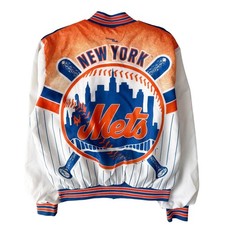 RARE Vintage 1991 NY Mets Baseball MLB Chalk Line Jacket Size Large