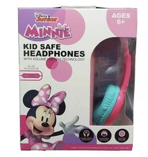 Disney Junior Minnie Mouse Kid Safe Headphones Volume Limit Age 6 FREE SHIPPING