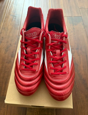 Mizuno Morelia II Pro Red/White Football Cleats Men's US 10.5 FG