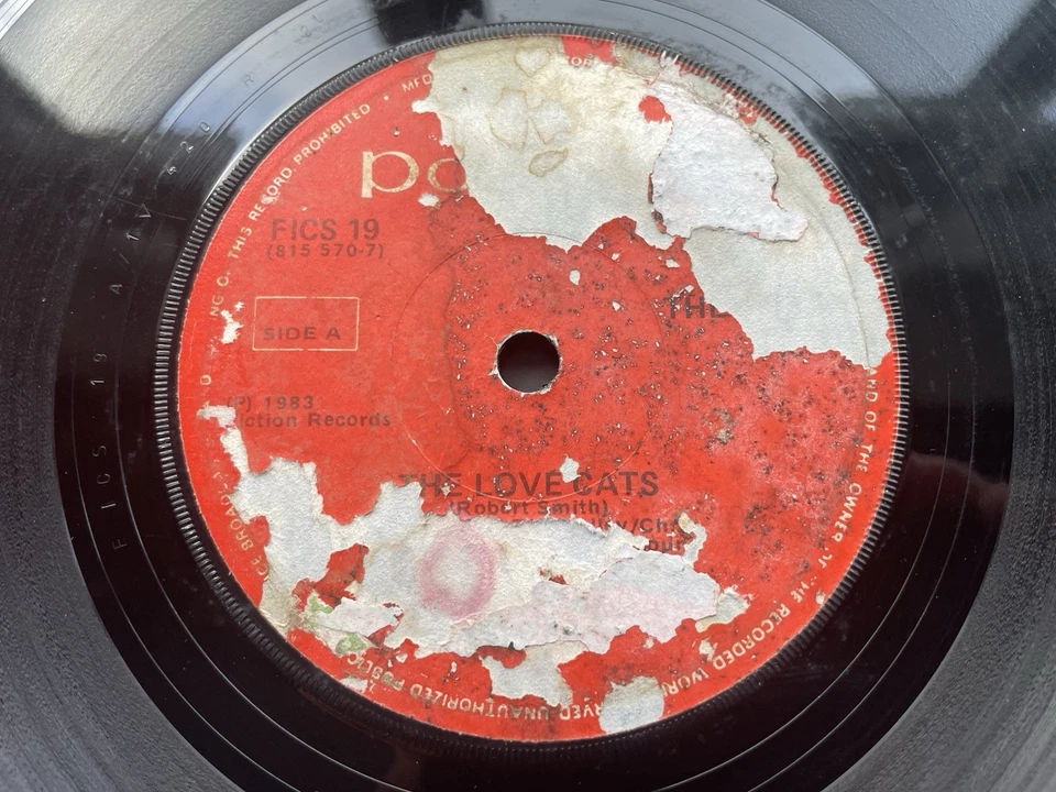 The Cure - The Love Cats 7” Irish Pressing Vinyl Record 1983 Polydor - Image 3 of 4