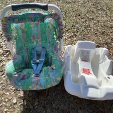 VTG 90s Century Baby Carrier Infant Seat With Base  Canopy Prop Doll Carrier