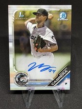 Edward Cabrera 2019 1st Bowman Chrome Rookie Auto - Chicago Cubs