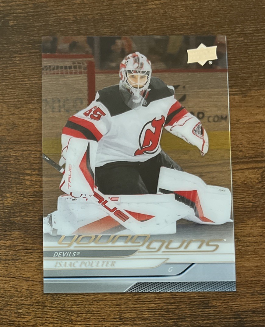 2024-25 Upper Deck Young Guns Clear Cut #494 Isaac Poulter Rookie Devils RC
