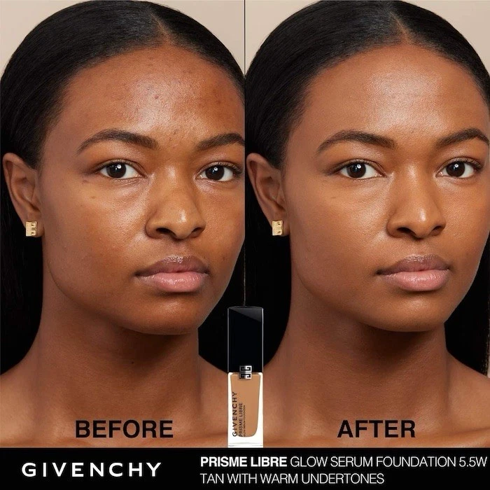 GIVENCHY PRISMA LIBRE GLOW SERUM FOUNDATION  NEW. 30ML. / 1 FL. OZ. - Shade 5.5W - Image 2 of 4
