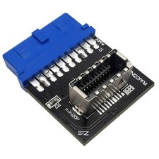 USB 3.0 Internal 19-Pin Header to USB 3.1 Type-C 20-Pin A-Key Adapter